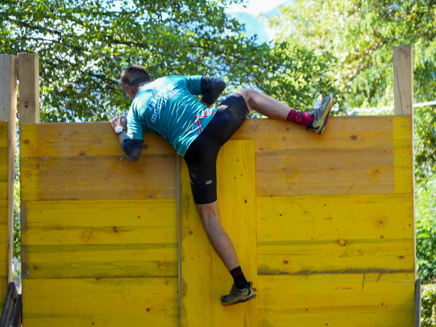 Atleta della Pro Challenge sulla Wall